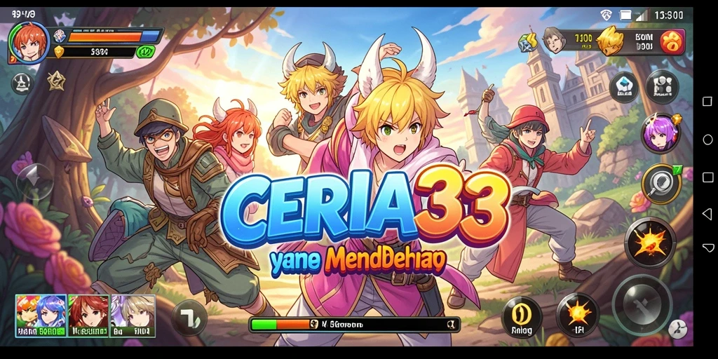 Tangkapan layar dari gameplay CERIA33 yang penuh aksi dan warna.