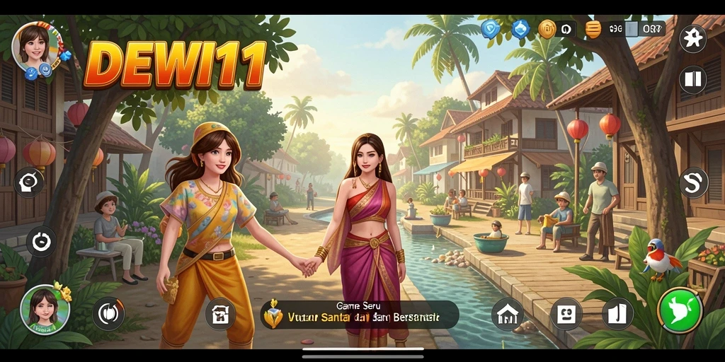 Tampilan gameplay DEWI11 yang seru dan menghibur.
