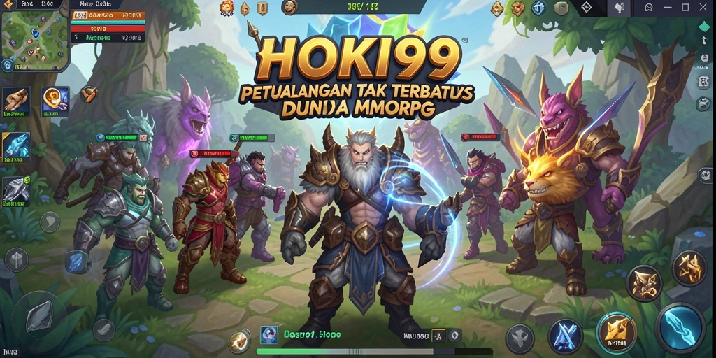 Screenshot HOKI99 menampilkan aksi seru dalam permainan MMORPG.