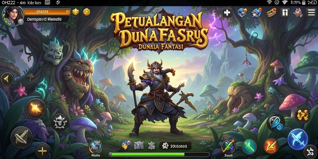 Tampilan gameplay menarik yang menunjukkan aksi petualangan seru.