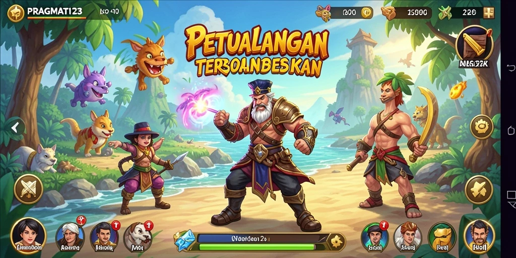 Tampilan gameplay seru dari PRAGMATIC123 di dunia Open World.