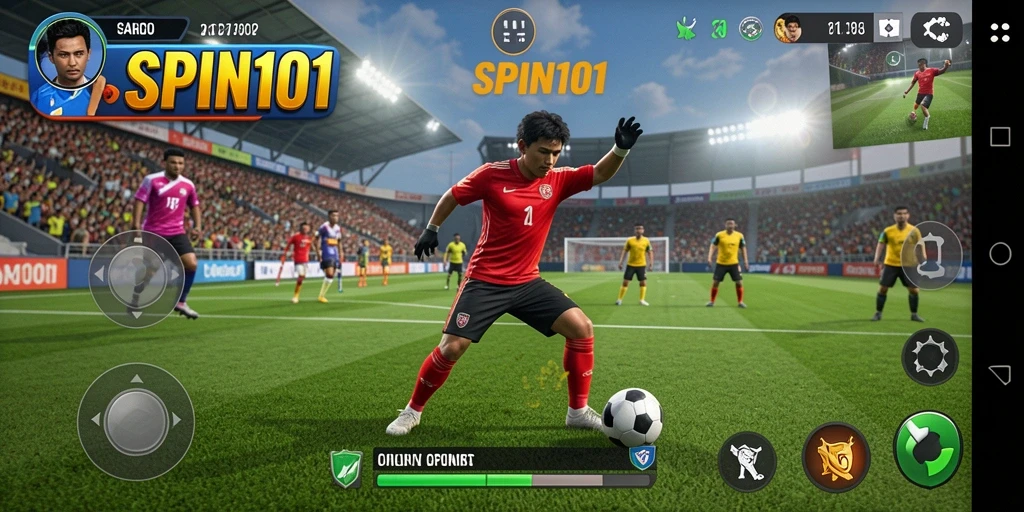 Gameplay SPIN101 yang menarik dengan aksi olahraga yang dinamis.